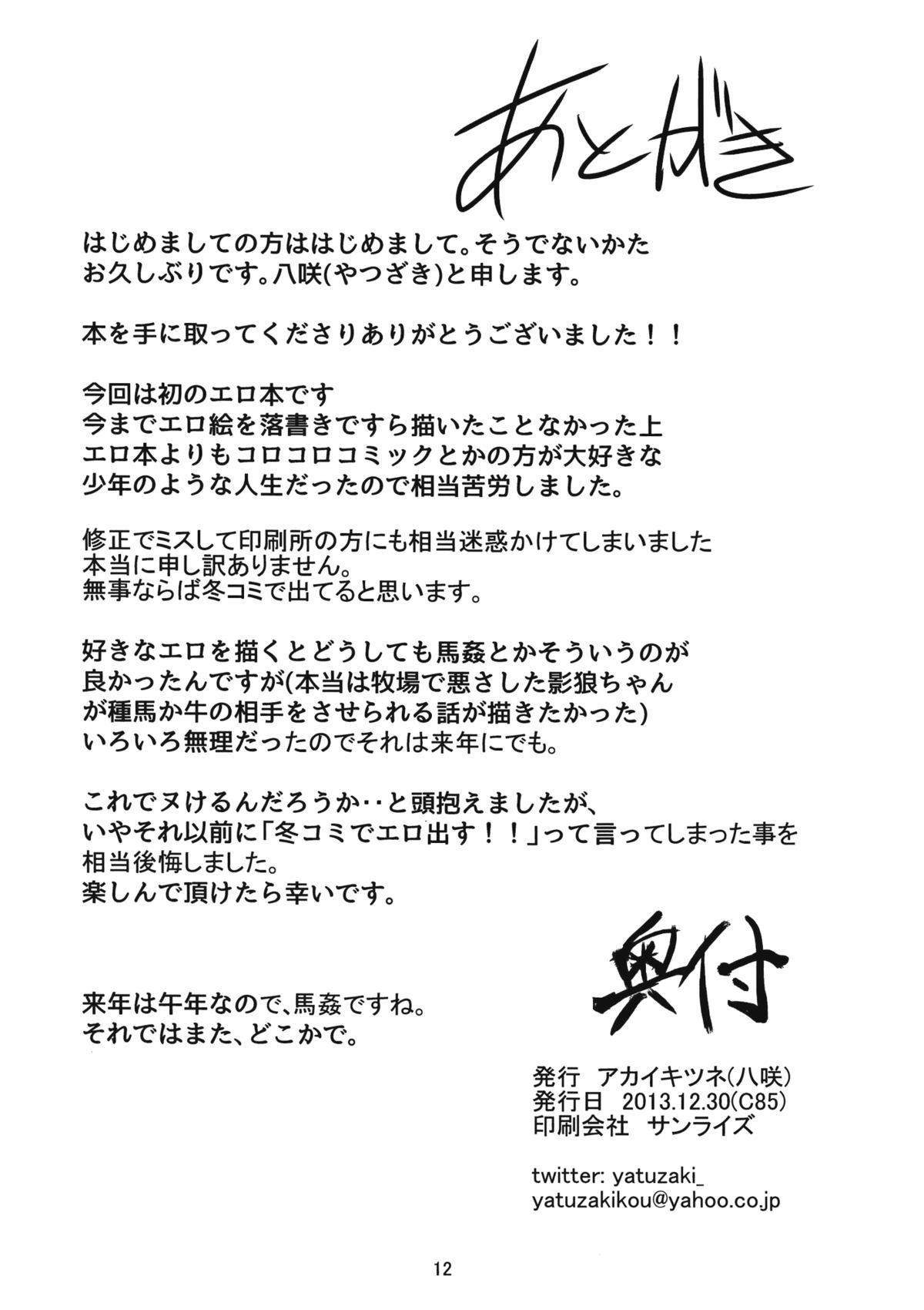 Sissy Nihon Ookami no Kaikata - Touhou project Pelada - Page 13