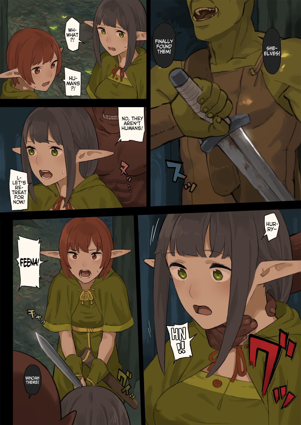 Japanese Elf no Sato to Ogre Gun Groupsex - Page 7