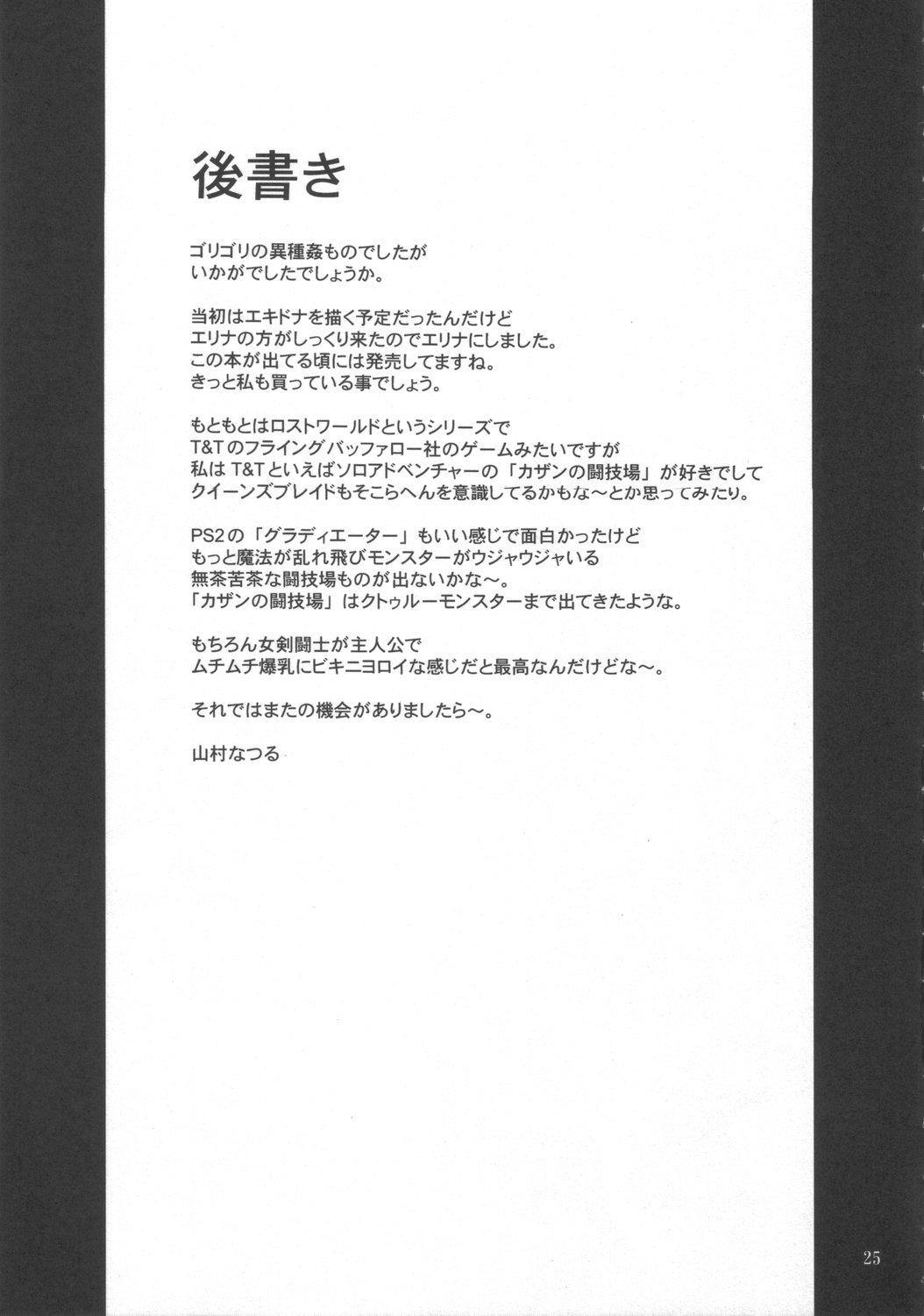 Alone Injoku no Senshi Leina & Elina - Queens blade Playing - Page 24