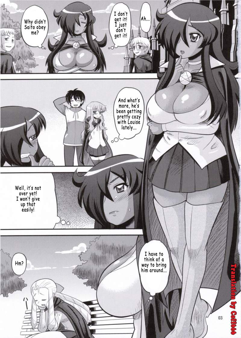3some Kizoku o Raku ni Otosu Houhou | Breaking Princess - Zero no tsukaima Adorable - Page 2