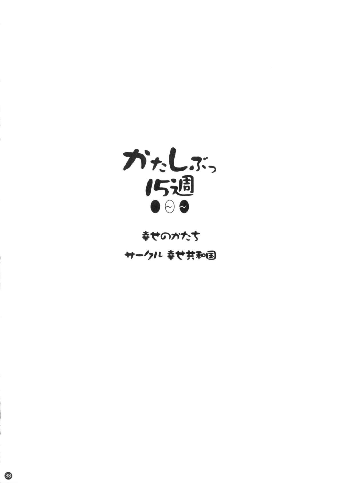 (C88) [Shiawase Kyouwakoku (Shiawase no Katachi)] Katashibut 0-2-15week 37