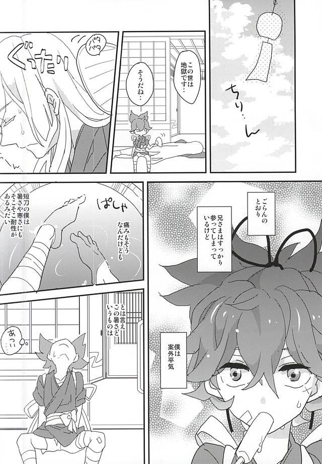 Squirting Boku to Nii-sama no Natsuyasumi - Touken ranbu Sensual - Page 3