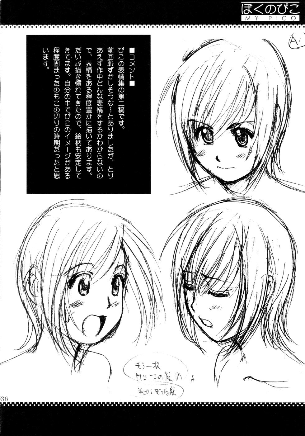 Boku no Pico Comic + Koushiki Character Genanshuu 35