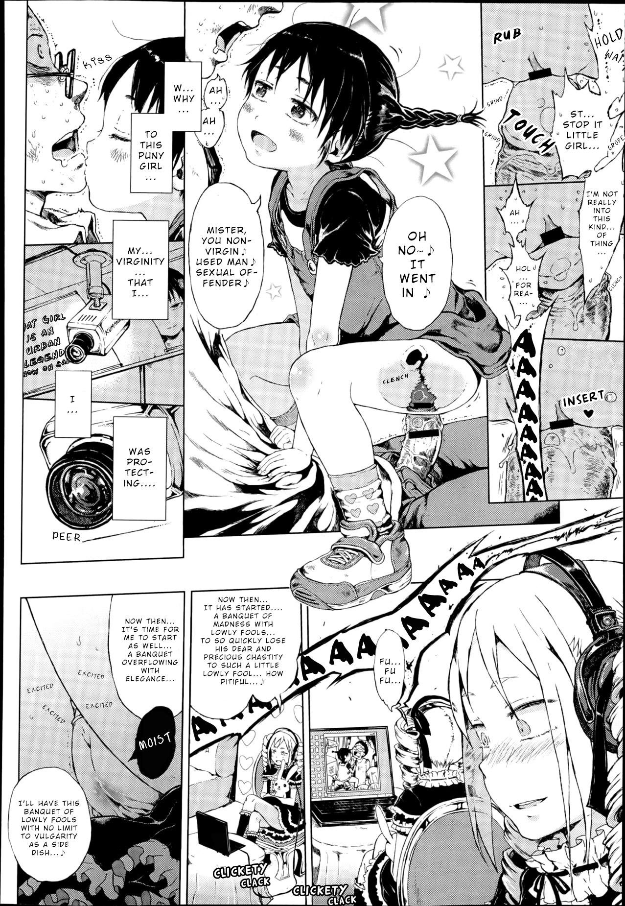 Camgirls Dasshutsu! Chibikko Senyou Sharyou Zenpen | Escape! From the Lolitrain Ch. 1 Gang Bang - Page 8