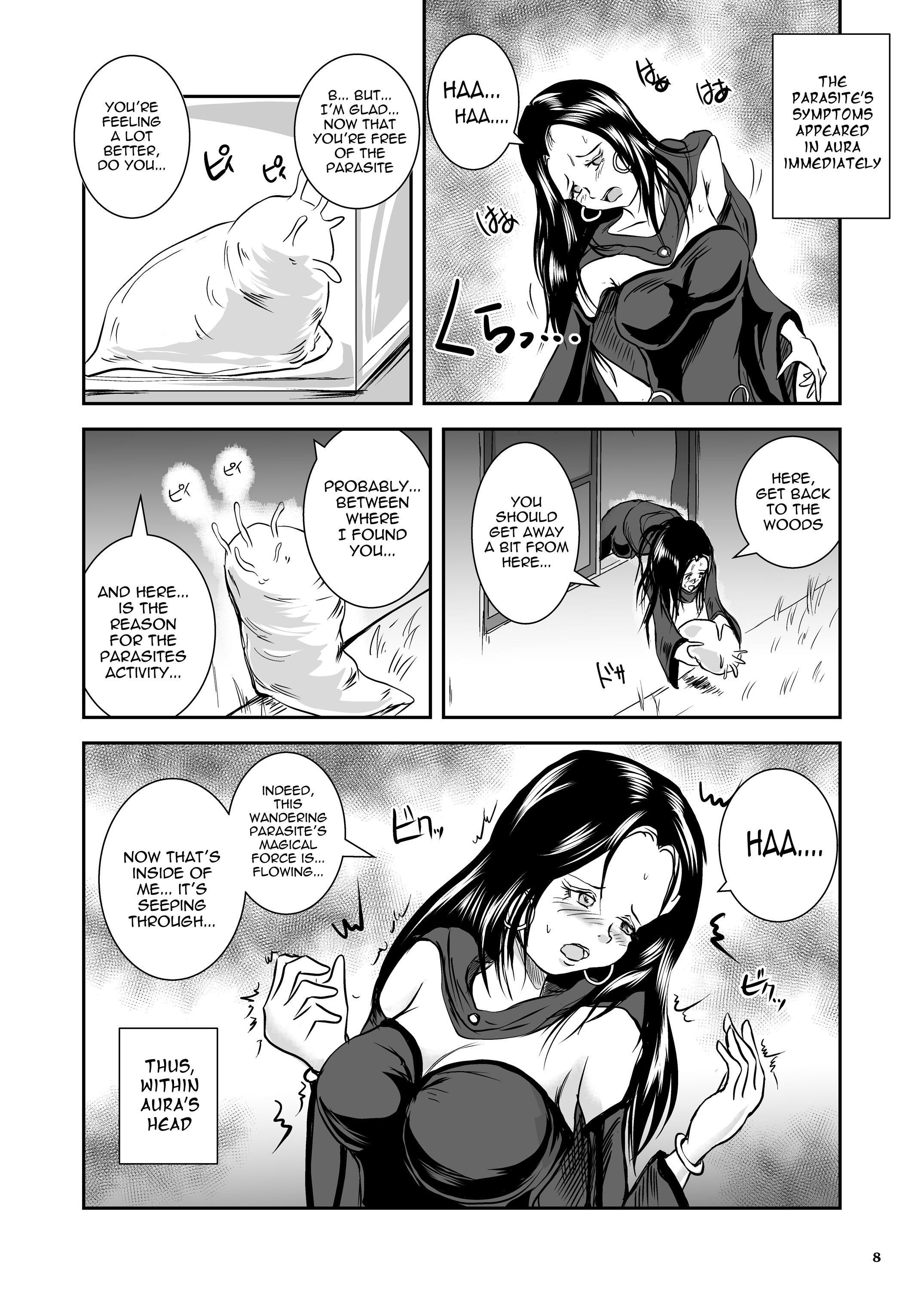 Awesome Oonamekuji to Kurokami no Mahoutsukai - Parasitized Giant Slugs V.S. Sorceress of the Black Hair as Aura Gay Group - Page 8