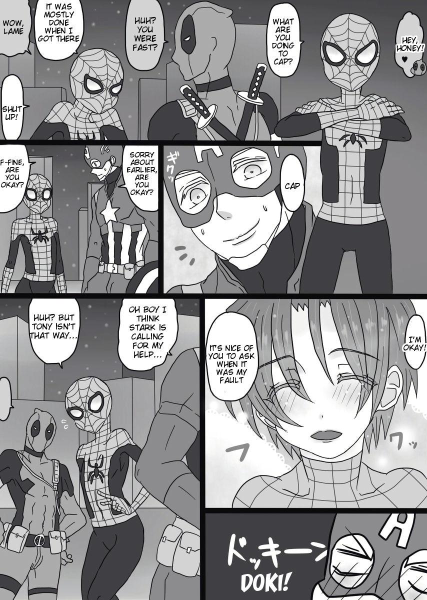 Ball Busting Depusupa modoki rakugaki manga ③ - Spider-man Wet Pussy - Page 5