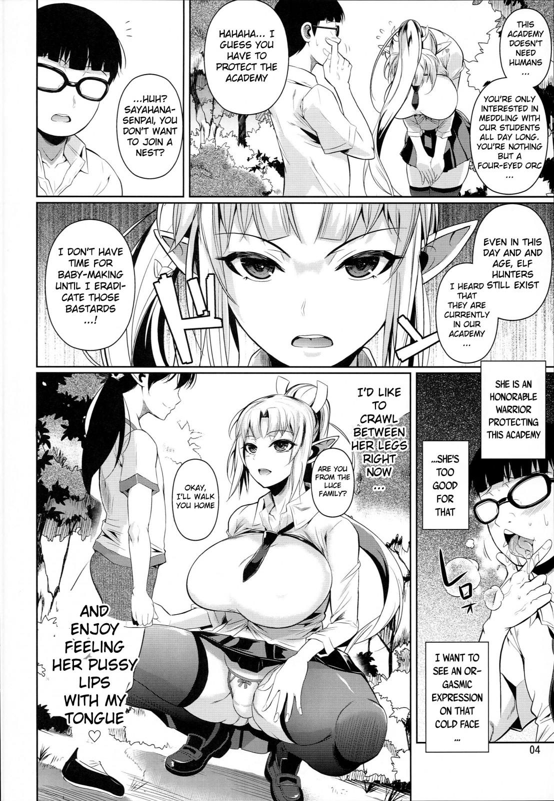 Celebrity Nudes High Elf × High School Shuugeki Hen Zenjitsu Moaning - Page 5