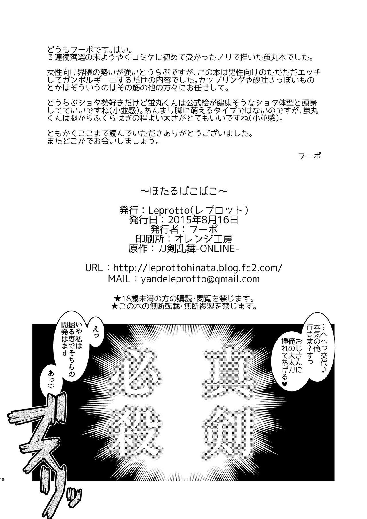 Group Hotaru pakopako - Touken ranbu Machine - Page 17