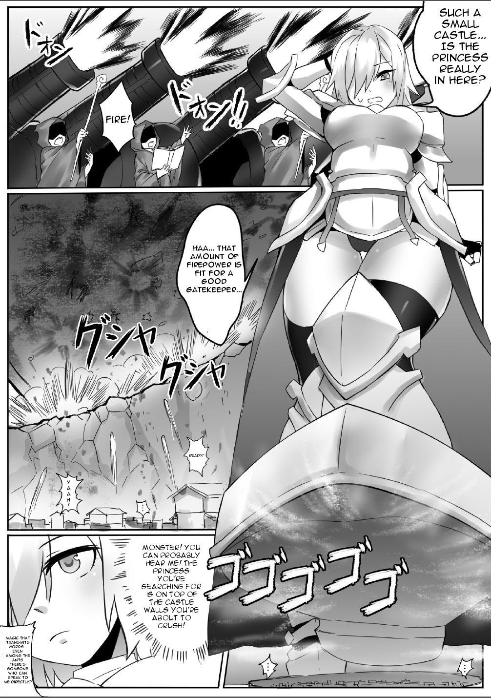 Pantyhose Kyodai Onna Kishi, Teikoku ni Mairu | A Giant Female Knight Goes to the Empire Amatuer Sex - Page 6