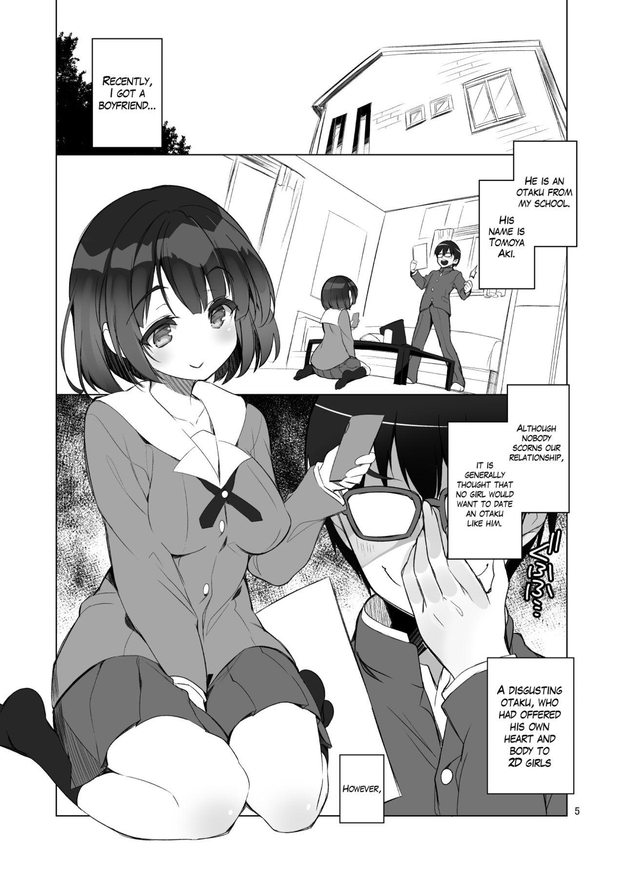Big Natural Tits Futsukano wa Wotakare no Megane o Toru. - Saenai heroine no sodatekata Black Cock - Page 4