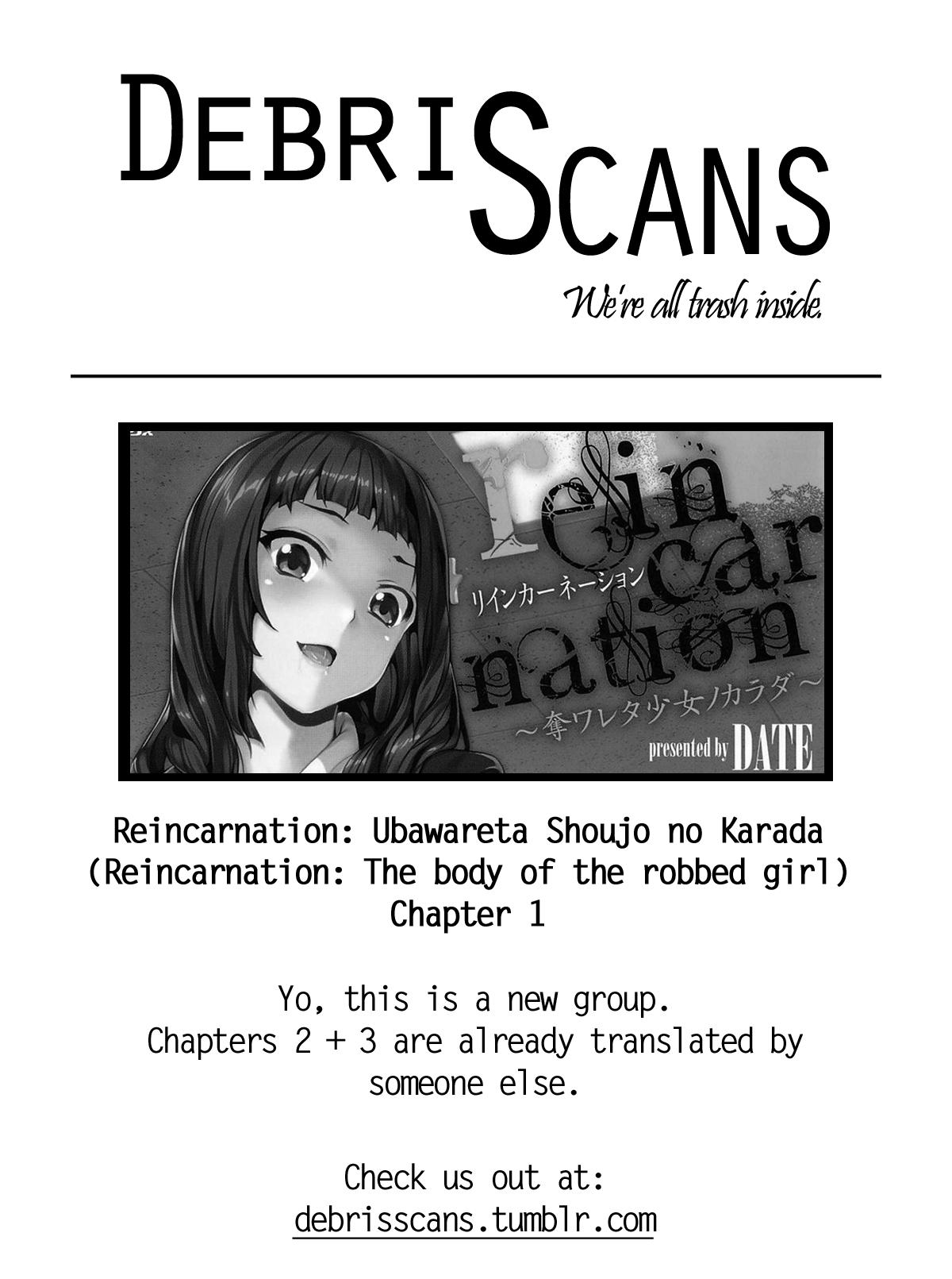 [DATE] reincarnation ~Ubawareta Shoujo no Karada~ Ch. 1 [English] [Debris Scans] [Decensored] 25