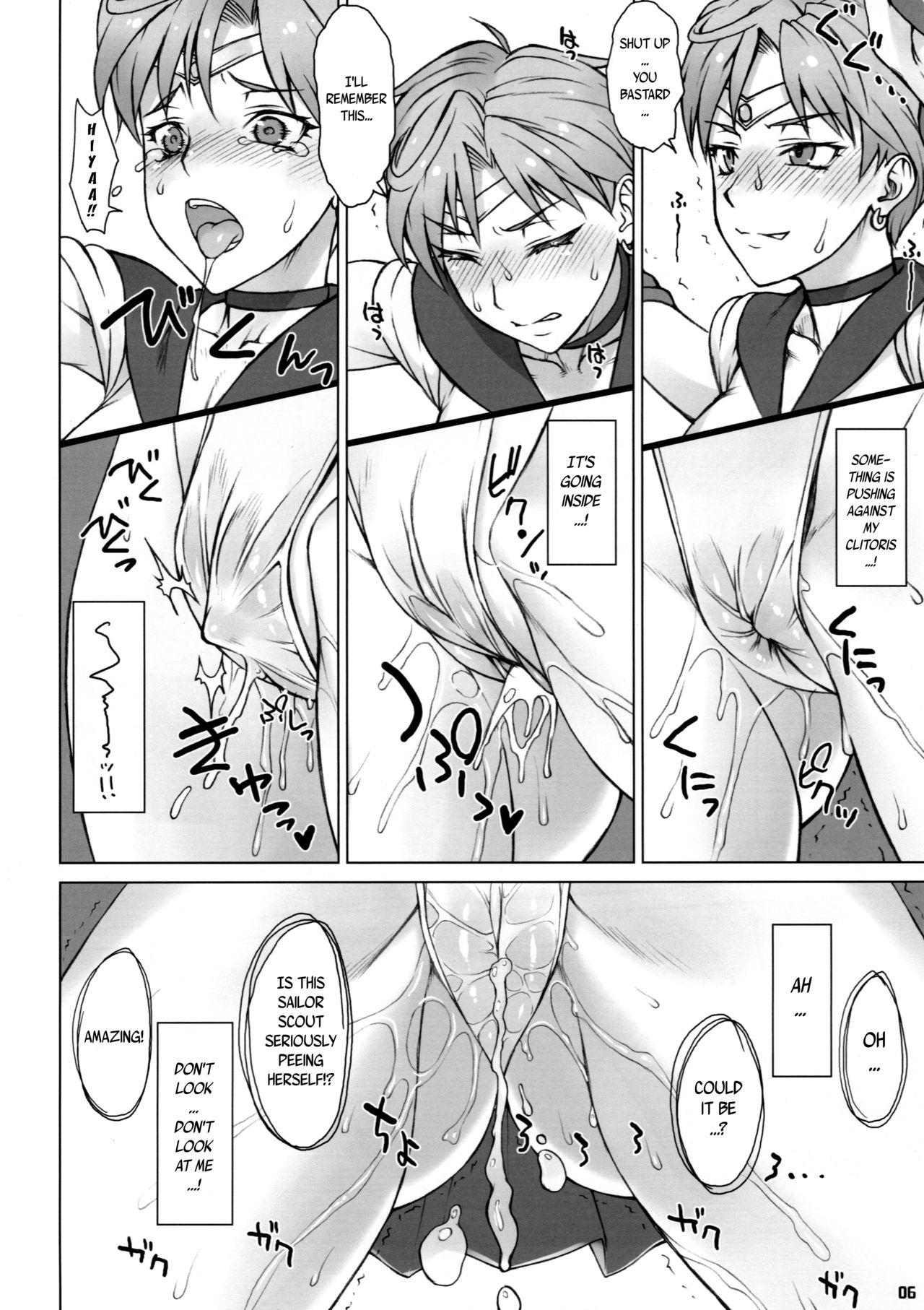 Straight Porn Uranus-san vs Toumei Ningen - Sailor moon Monstercock - Page 5