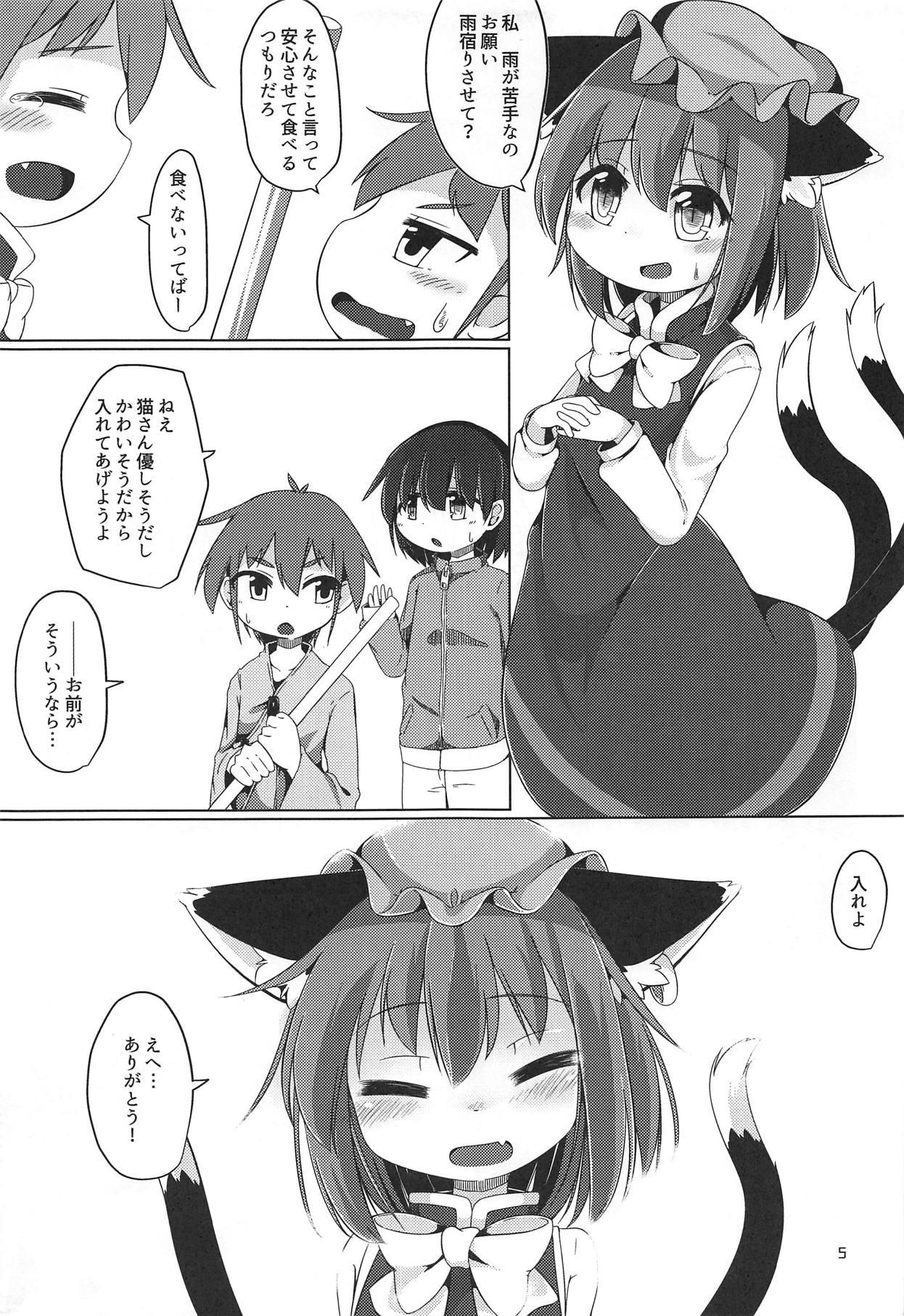 Amatuer Neko Nee-chan. - Touhou project Girl Girl - Page 4