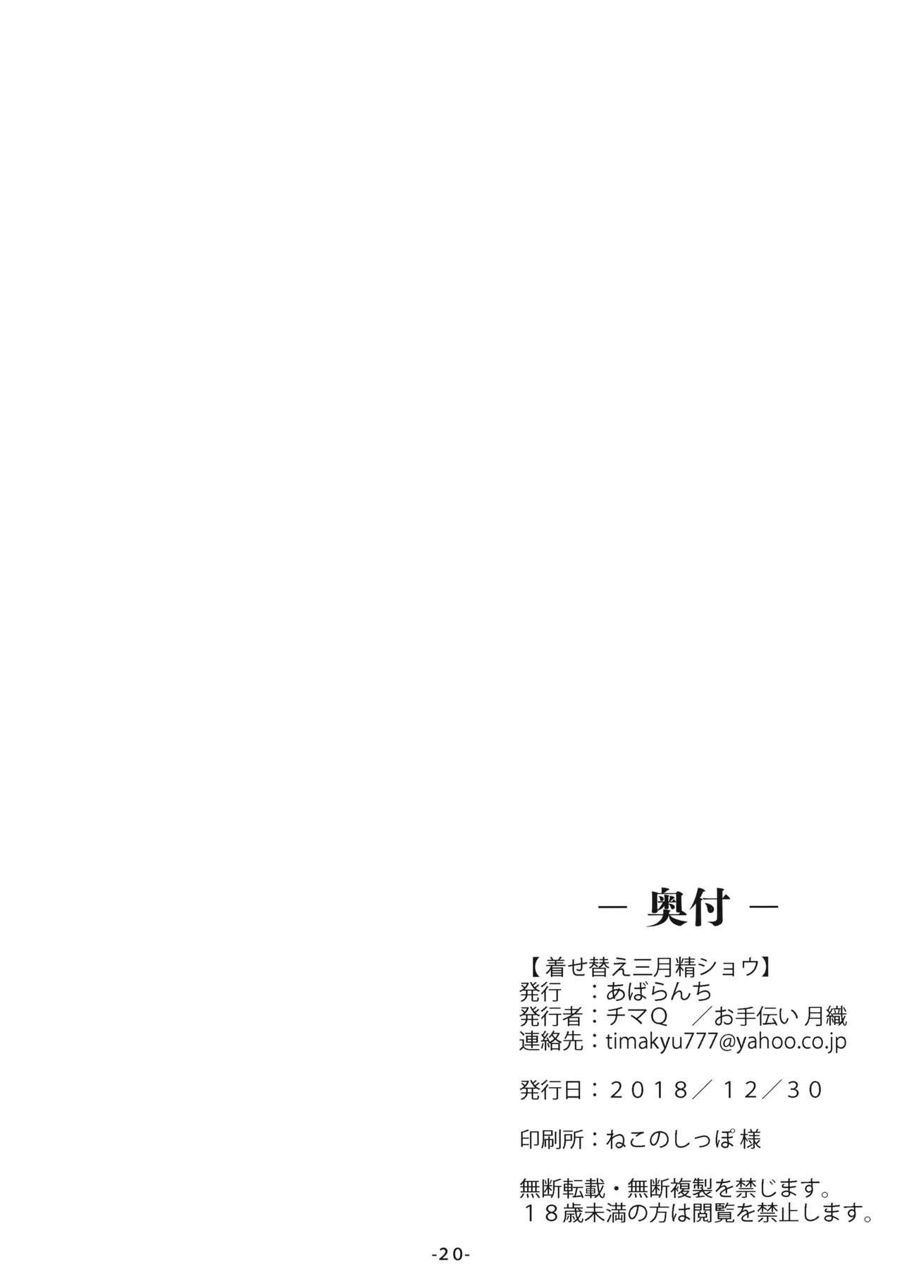 Rico Kisekae Sangetsusei Show - Touhou project Ftv Girls - Page 21