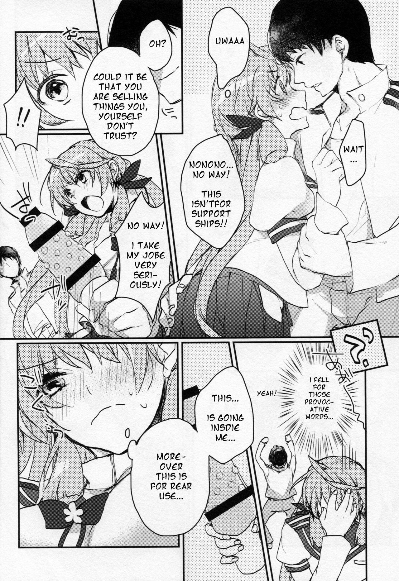 Face Fuck Kanbanmusume-san wa Haikakin Teitoku ga Osuki? - Kantai collection Gay Blowjob - Page 4