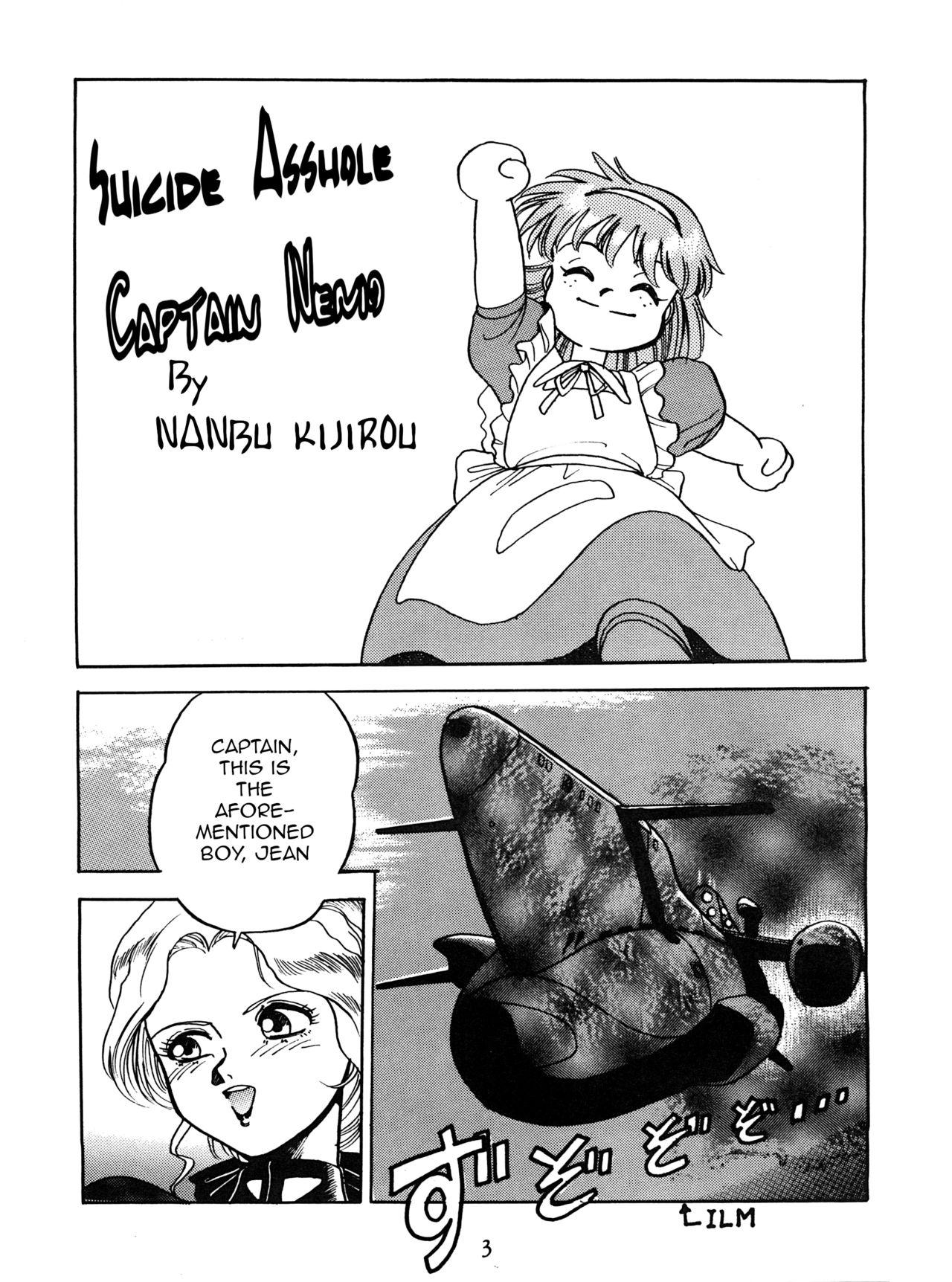 Watersports Tokkou Yarou Nemo Senchou | Suicide Asshole Captain Nemo - Fushigi no umi no nadia Gorgeous - Page 1