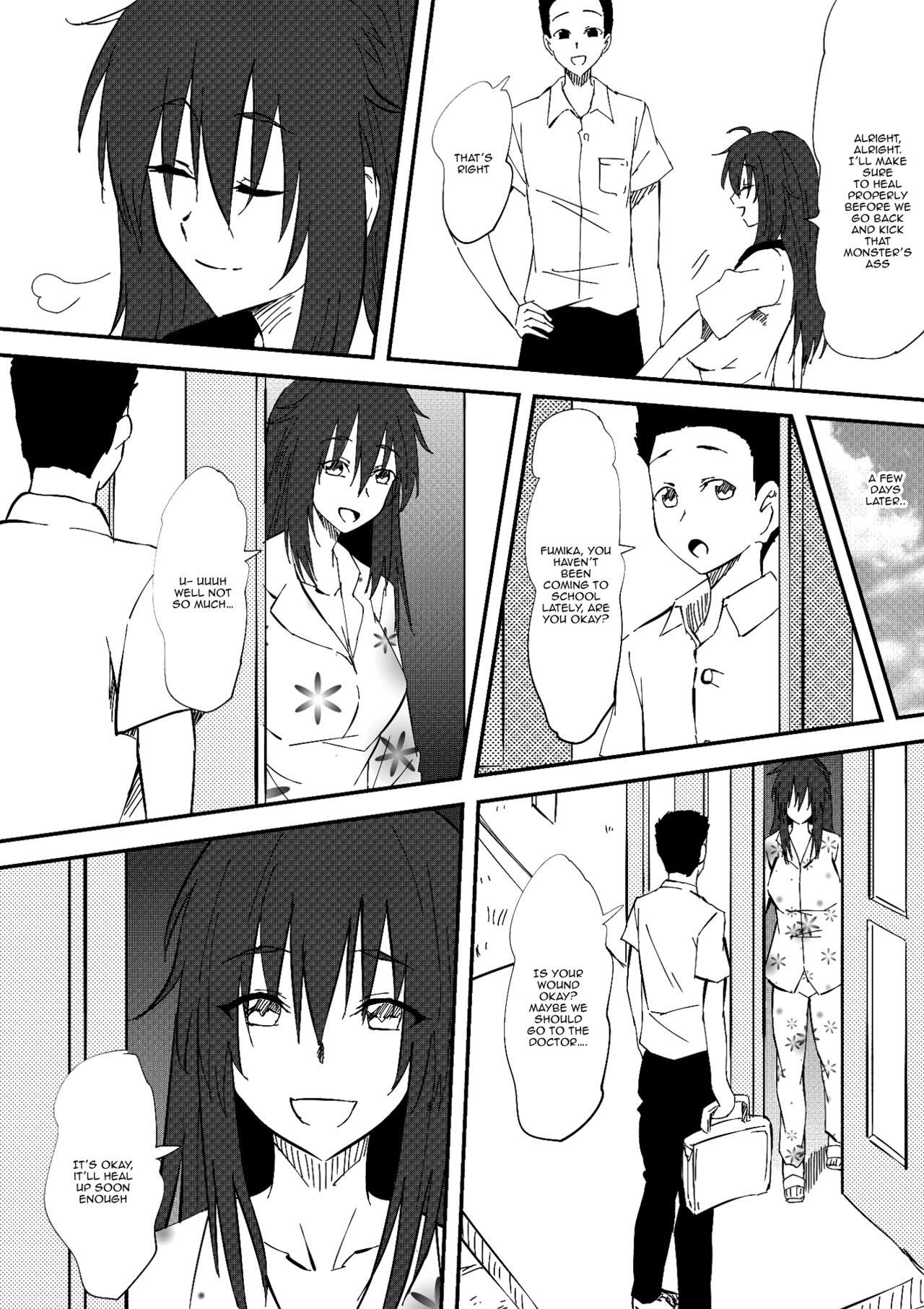 Gay Bukkakeboys Kaibutsu ni Natta Kanojo | A Monster Girl Became My Girlfriend - Original Sapphic - Page 4