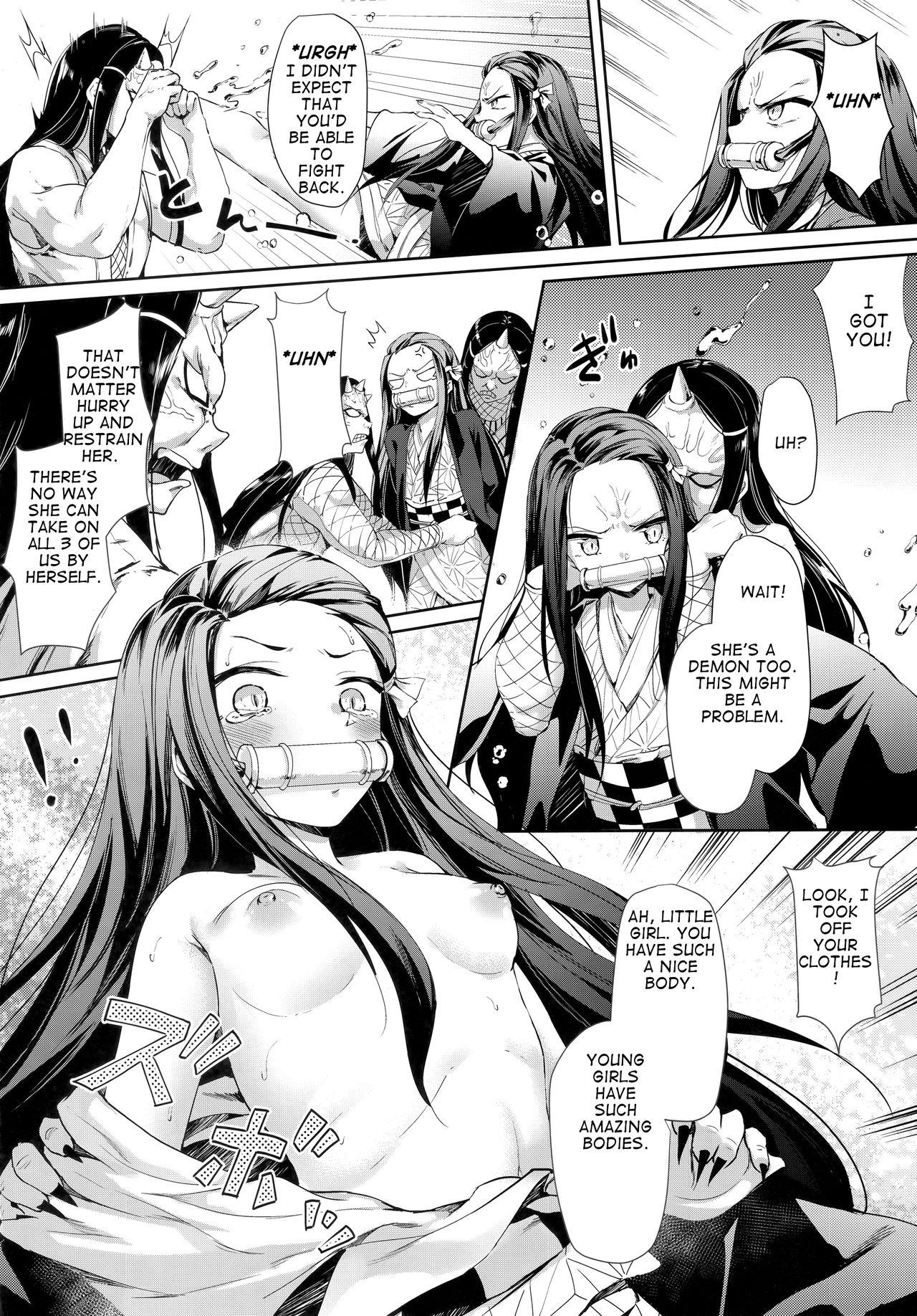 Gayhardcore Moshi Nezuko ga Warui Hito ni Tsukamattara... - Kimetsu no yaiba Yanks Featured - Page 5