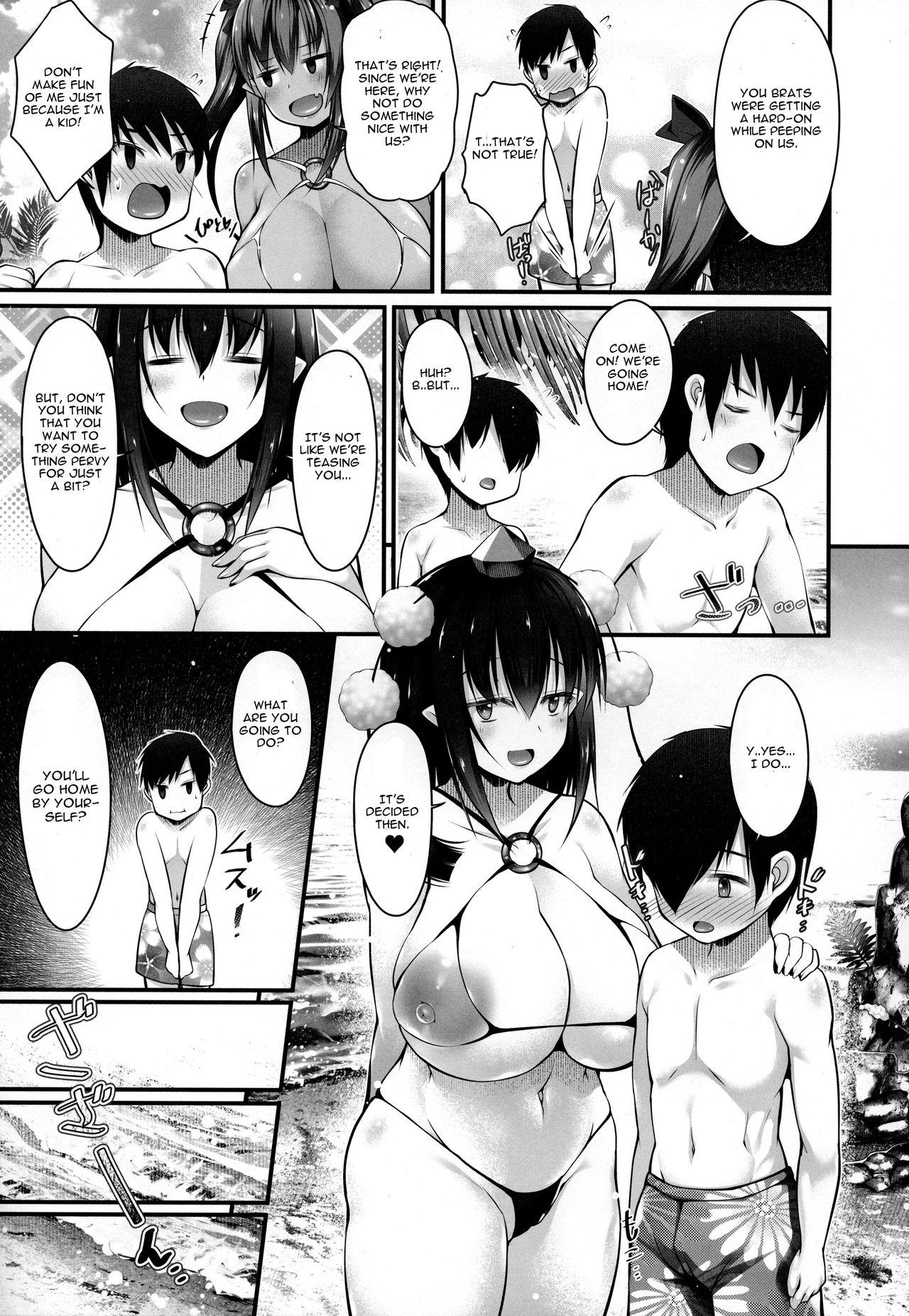 Ass Fucking Bitch na Tengu no Onee-chan to Ikenai Natsuyasumi - Touhou project Classic - Page 6