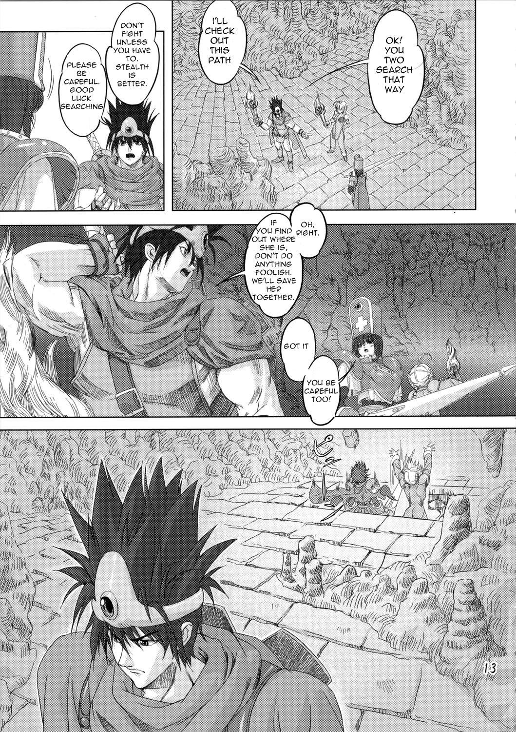 Blow Job Zoku Mahou Tsukai vs. | Continues - Wizard vs - Dragon quest iii Dragon quest Argenta - Page 13