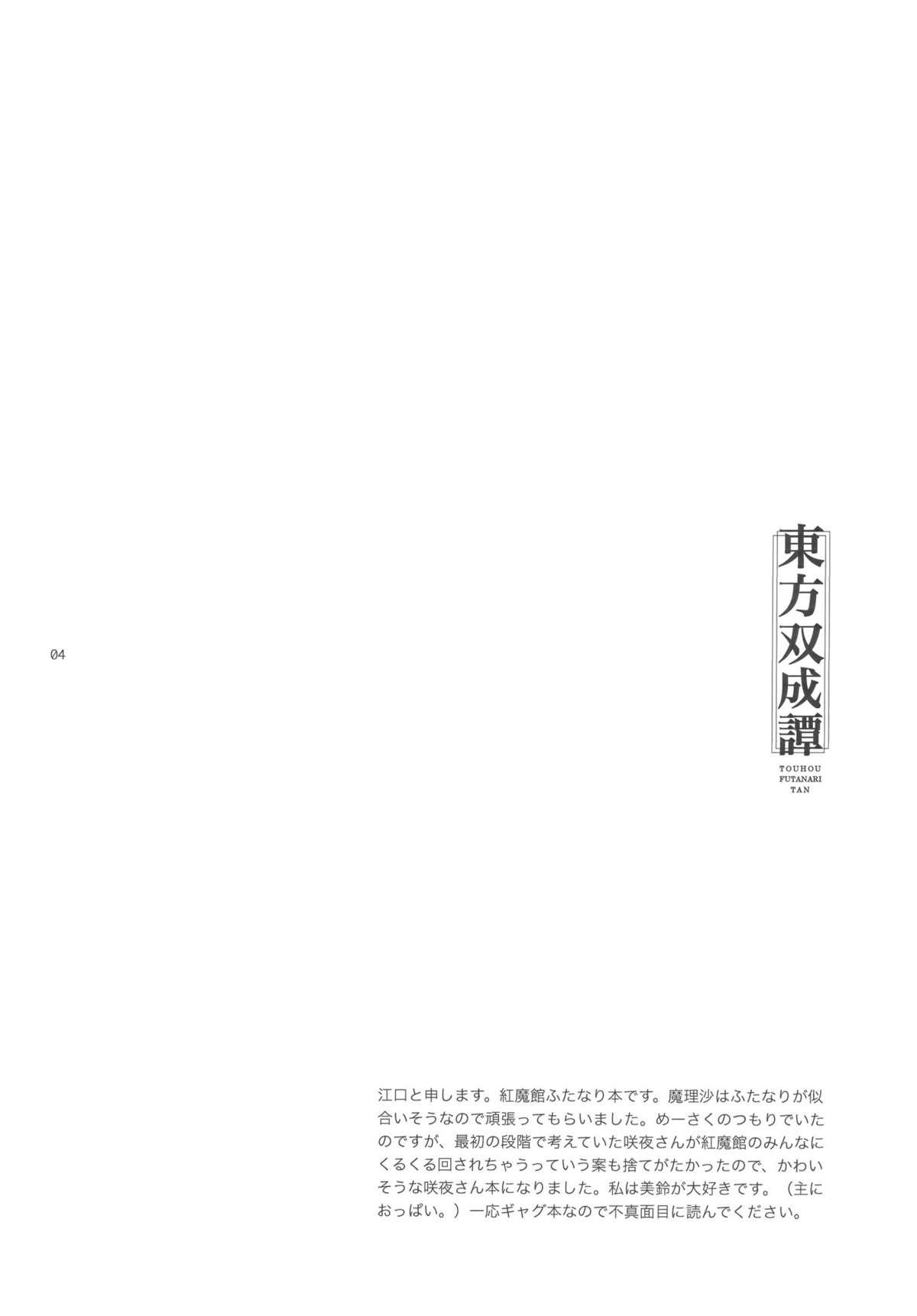 Storyline Touhou Futanari-tan - Touhou project Cum Inside - Page 4