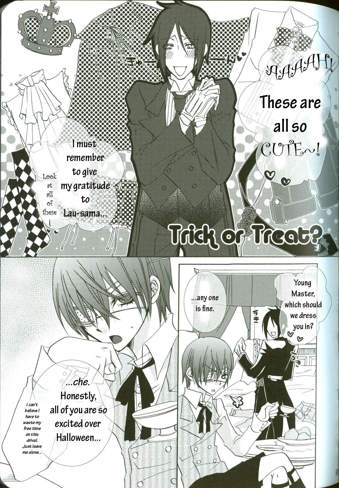 Hugetits Trick or Treat? - Black butler Orgasmus - Page 2
