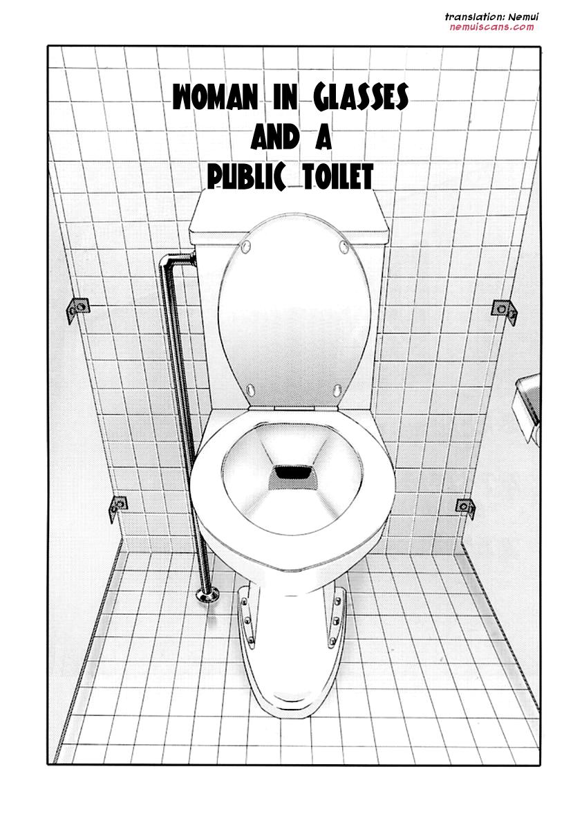 Moan Megane Onna to Koushuubenjo | Woman in Glasses and a Public Toilet Girls Fucking - Page 3