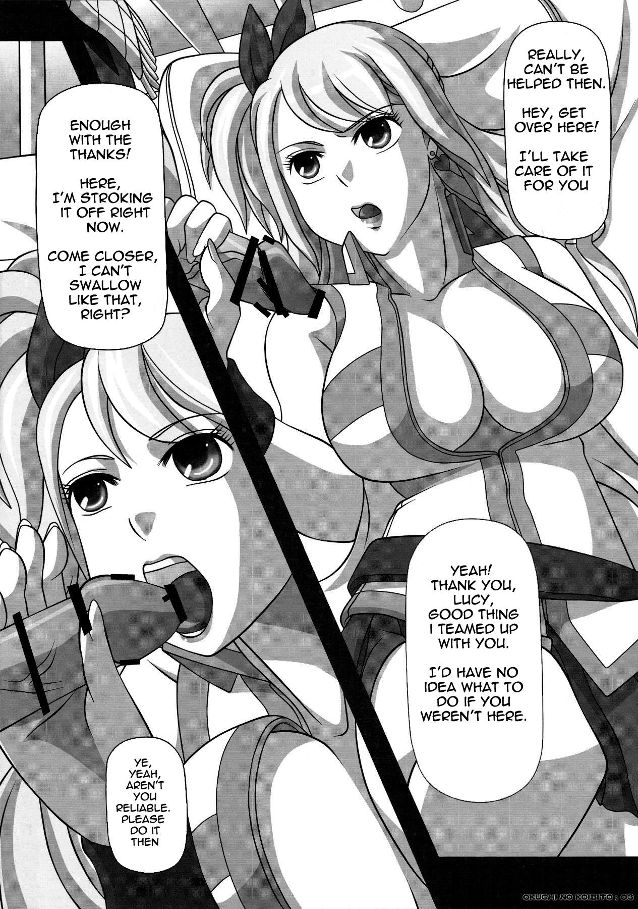 Gay Blowjob [NAVY (Kisyuu Naoyuki)] Okuchi no Ehon -Lucy to Issho!- | Mouth’s Picture book -Featuring Lucy (Fairy Tail) [English] =LWB= - Fairy tail Amateur Asian - Page 3
