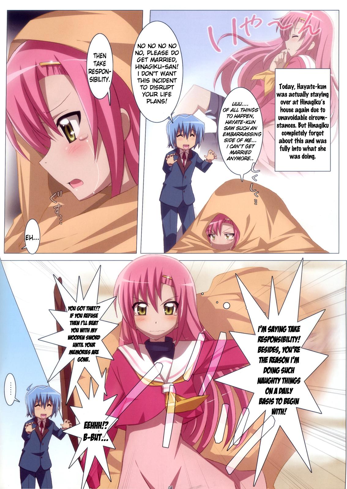 Humiliation Love Rabu hina! - Hayate no gotoku Spit - Page 4