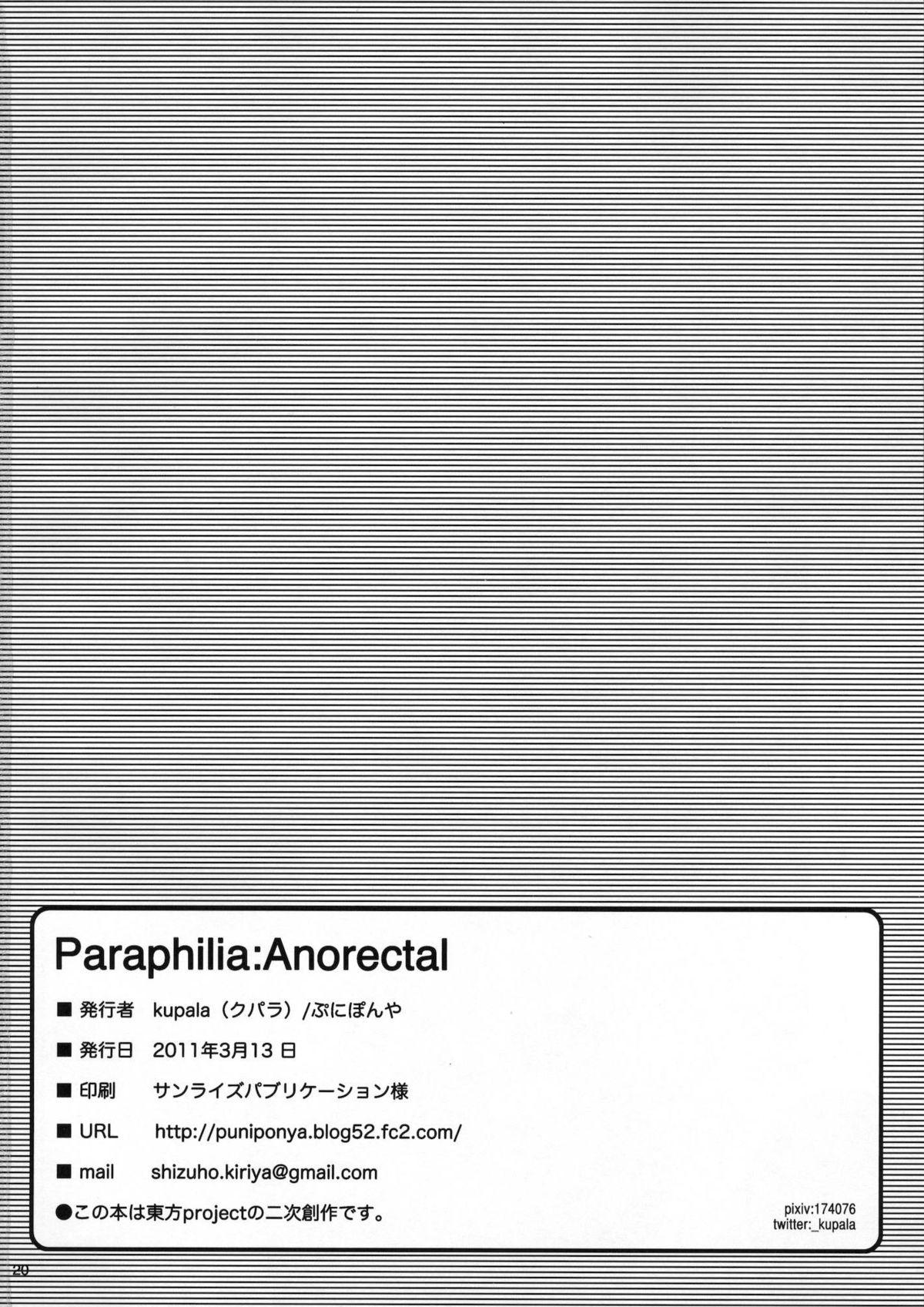 Paraphilia:Anorectal 19