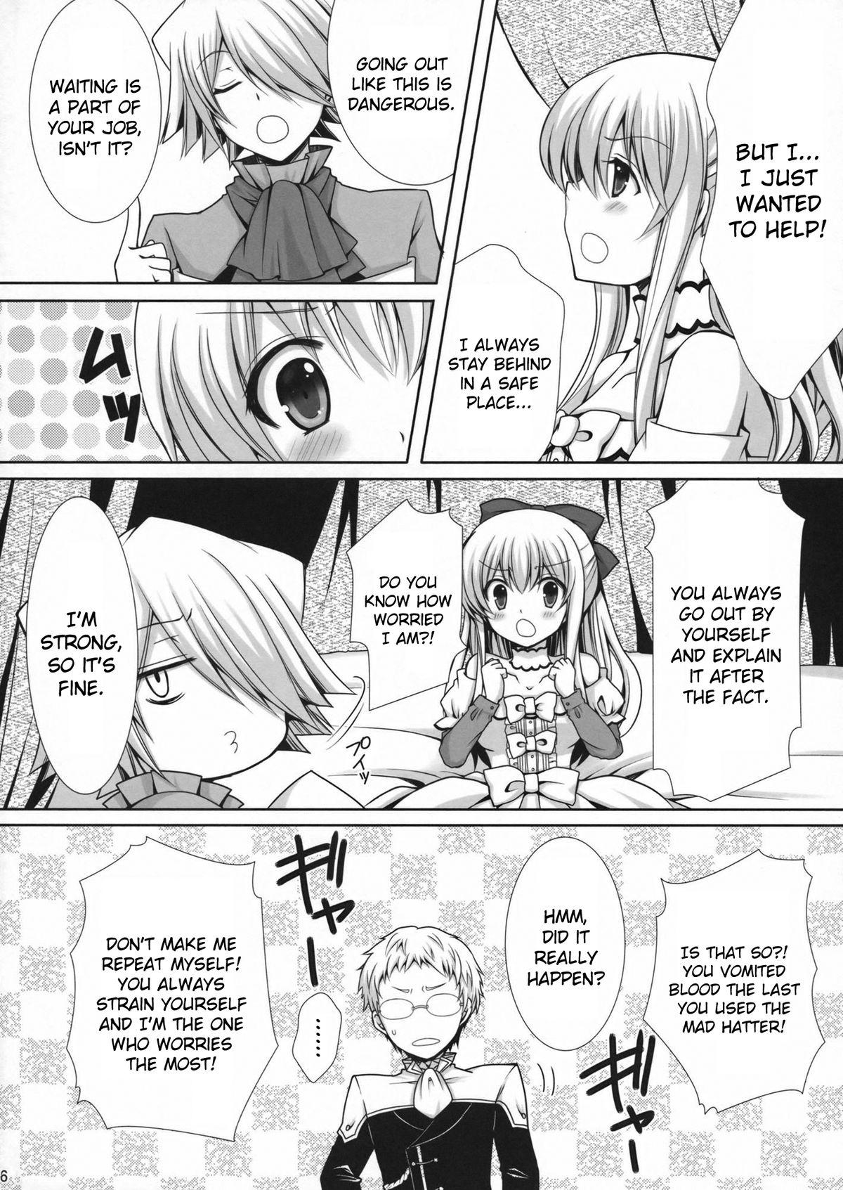 Young Tits Saa, Oshioki no Jikan desu. - Pandora hearts Grande - Page 6