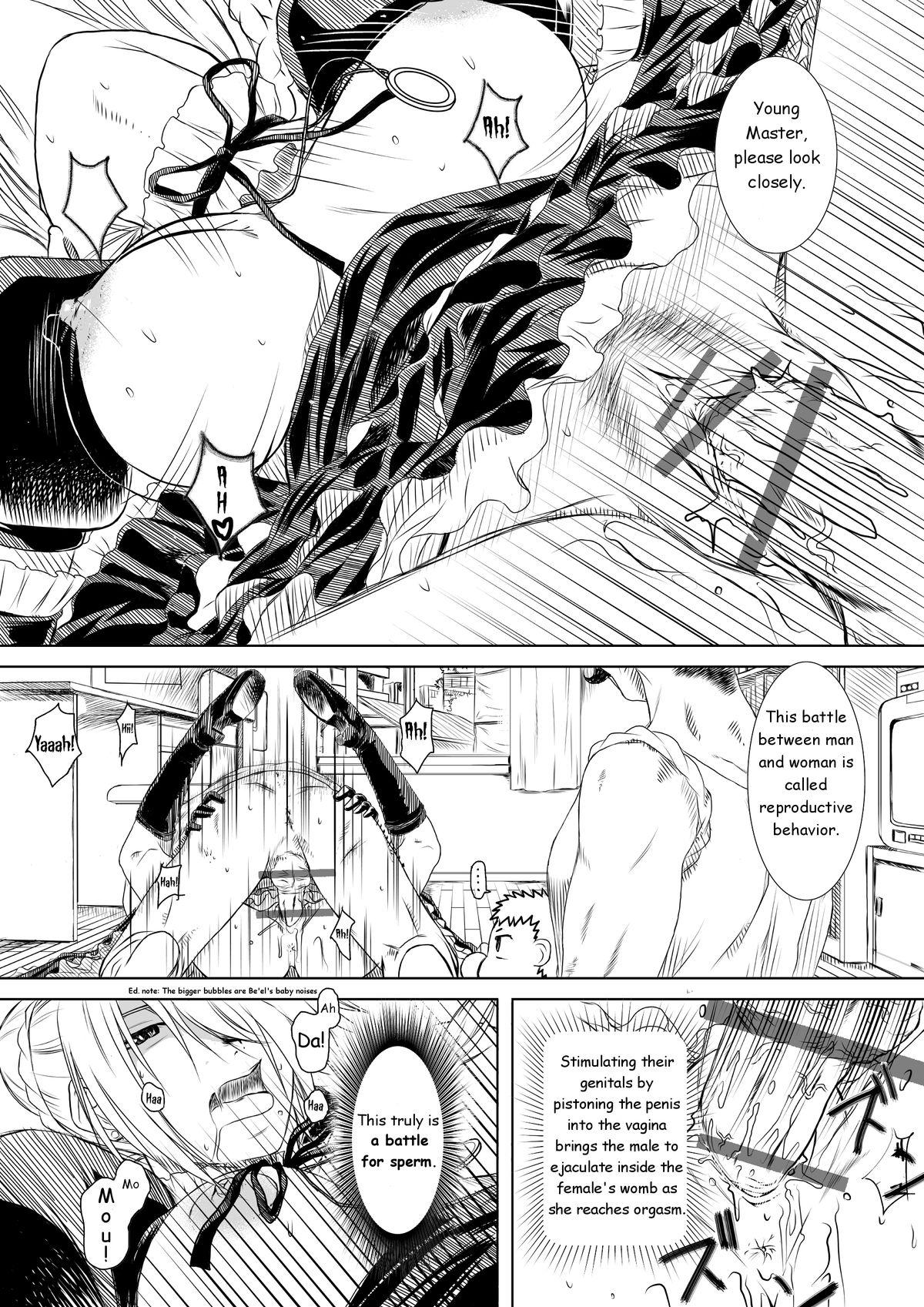 Licking Hilda-san's Sex Ed. for Good Little Boys - Beelzebub Pussy Eating - Page 15