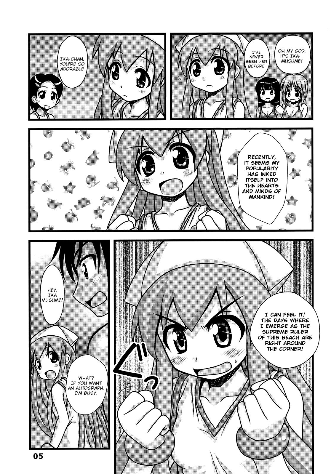 Family Roleplay Ryoujoku! Ika Musume | Sexual Invasion! Ika Musume - Shinryaku ika musume Long Hair - Page 4